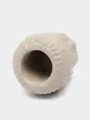 Коралловый меланж бетонное кашпо "Будда"