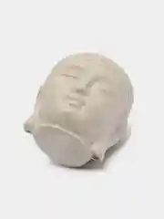 Коралловый меланж бетонное кашпо "Будда"