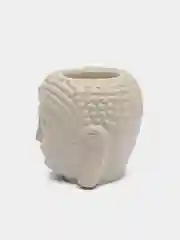 Коралловый меланж бетонное кашпо "Будда"