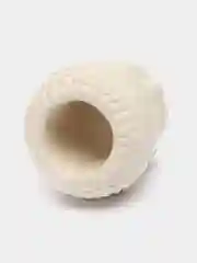 Белый бетонное кашпо "Будда"