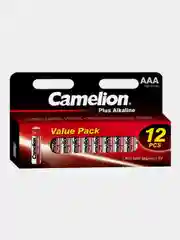 Батарейки щелочные AAA Camelion Plus Alkaline LR03-HP12, 12штук