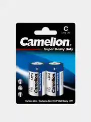 Батарейки солевые Camelion R14P-BP2B Super Heavy Duty, 2 штуки