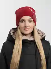 Красный шапка женская зимняя