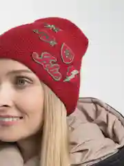 Красный шапка женская зимняя