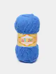 Синий пряжа Alize Softy, микрополиэстер, 50 г, 115 м