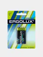 Батарейка алкалиновая Ergolux 6LR61 BL-1, 9V