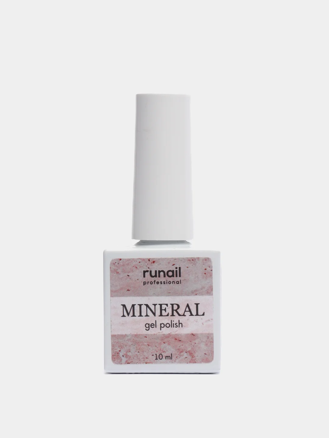 Бежевый меланж гель лак Runail Professional "Mineral", с текстурой природного камня