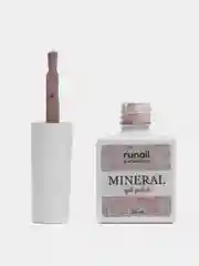 Бежевый меланж гель лак Runail Professional "Mineral", с текстурой природного камня