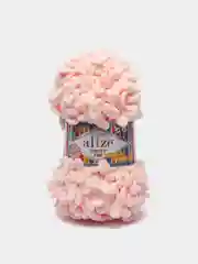 Пудровый пряжа Alize "Puffy Fine", микрополиэстер, 100 г, 14,5 м