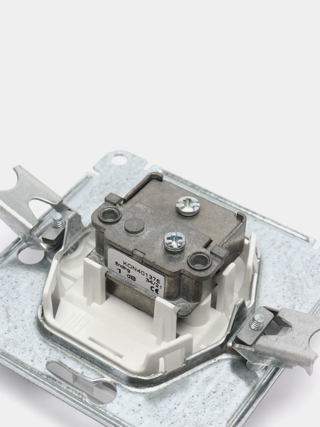 Розетка телевизионная GLOSSA одиночная в рамку, 1 дБ, белая, GSL000191
