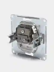Розетка телевизионная GLOSSA одиночная в рамку, 1 дБ, белая, GSL000191