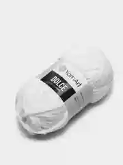Белый пряжа YarnArt Dolce плюшевая, микрополиэстер, 100 г, 120 м