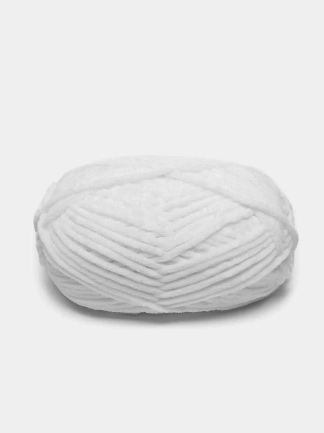 Белый пряжа YarnArt Dolce плюшевая, микрополиэстер, 100 г, 120 м