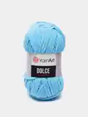 Бирюзовый пряжа YarnArt Dolce плюшевая, микрополиэстер, 100 г, 120 м