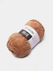 Коричневый пряжа YarnArt Dolce плюшевая, микрополиэстер, 100 г, 120 м