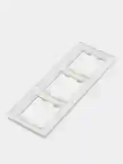 Рамка Glossa GSL000103 трехпостовая, горизонтальная, белая