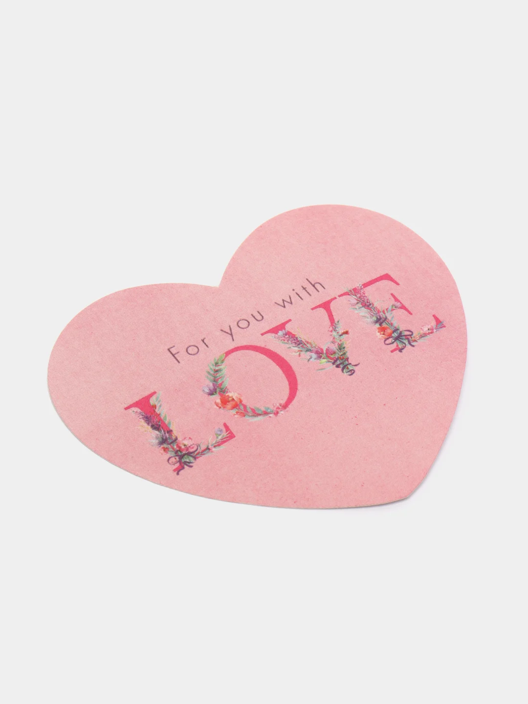 Открытка-мини "FOR YOU WITH LOVE", 7,1 x 6,1 см