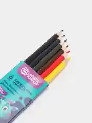 Карандаши Schoolformat "Умный Динозавр" цветные шестигранные