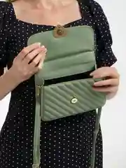 Зеленый клатч женский