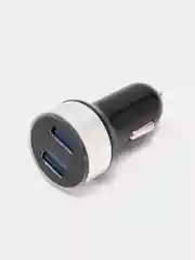 Серебряный автомобильное зарядное устройство 2 USB 3.1 А в прикуриватель