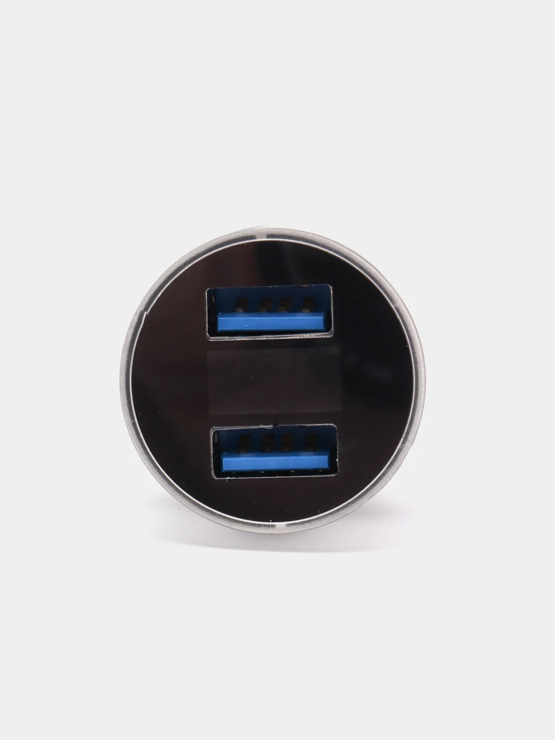 Серебряный автомобильное зарядное устройство 2 USB 3.1 А в прикуриватель