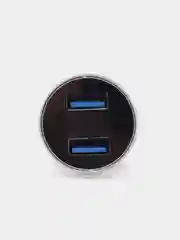 Серебряный автомобильное зарядное устройство 2 USB 3.1 А в прикуриватель