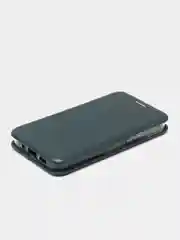 Тёмно-зелёный чехол-книжка для iPhone 13 Mini, 13, 13 Pro, 13 Pro Max