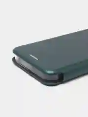 Тёмно-зелёный чехол-книжка для iPhone 13 Mini, 13, 13 Pro, 13 Pro Max