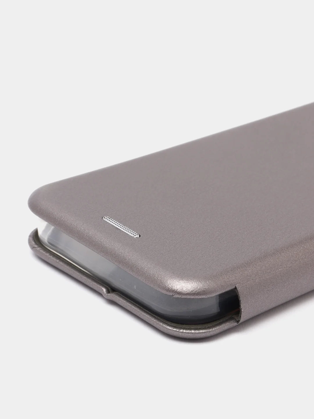 Серебряный чехол-книжка для iPhone 13 Mini, 13, 13 Pro, 13 Pro Max