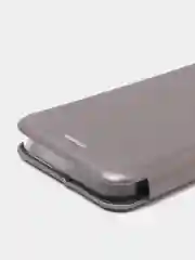 Серебряный чехол-книжка для iPhone 13 Mini, 13, 13 Pro, 13 Pro Max