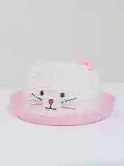 Конфетный шляпа соломенная "Котик", для девочки
