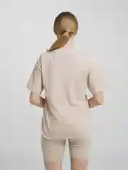 Бежевый футболка Oversize