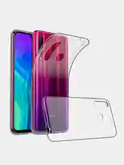 Красный чехол DF для Honor 10i/20e, прозрачный