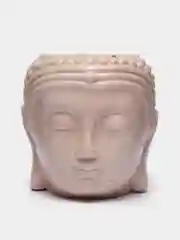 Коралловый меланж бетонное кашпо "Будда"