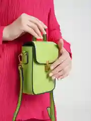 Салатовый сумка-клатч
