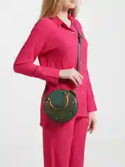 Зеленый сумка женская через плечо