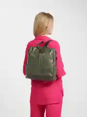 Лесной зеленый женский рюкзак базовый