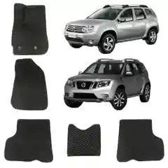 Автомобильные 3D-коврики EVA для Nissan Terrano, 3 поколение / Renault Duster 1 / Дастер 1