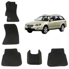 Автомобильные 3D-коврики EVA / ЕВА / ЭВА для Subaru Outback 3 поколение / Субару Аутбек 3