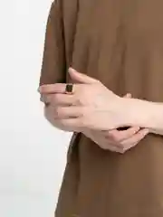Желтый перстень мужской