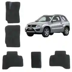 Черный автомобильные 3D-коврики EVA для Suzuki Grand Vitara 3 / Сузуки Гранд Витара 3