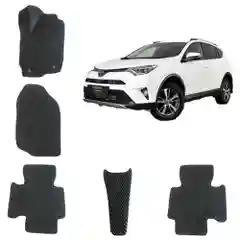 Черный автомобильные 3D-коврики EVA для Toyota Rav 4 ,4 поколение / Тойота Рав 4, 4 поколение