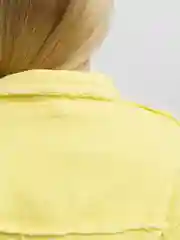 Желтый джинсовая рубашка оверсайз