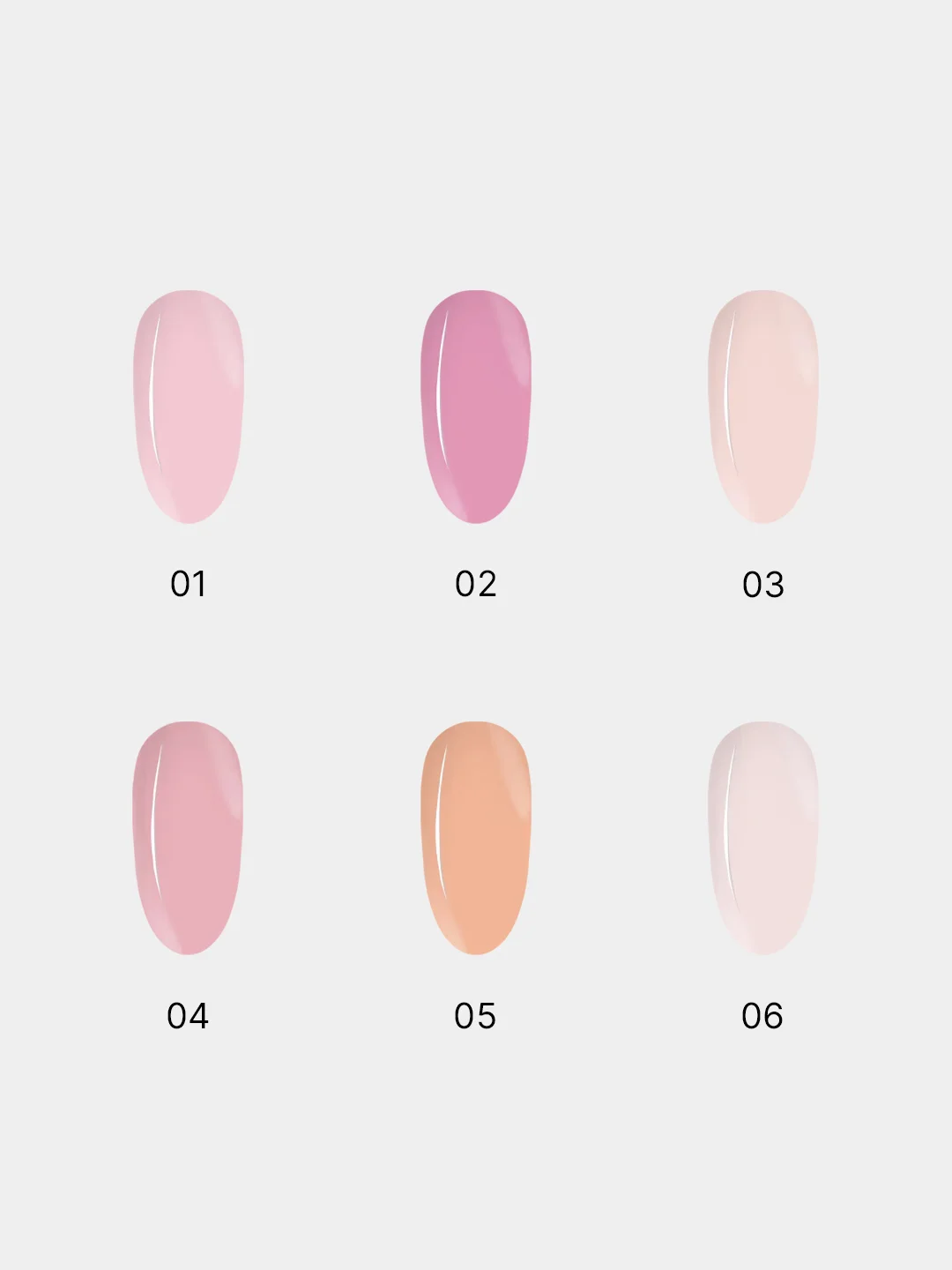 Гель-лак Pashe Nude Collection камуфлирующий 19 оттенков, 9 мл