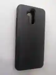 Серебряный чехол-книжка Huawei mate 20 liteс дизайном с зеркальной поверхностью,с подставкой