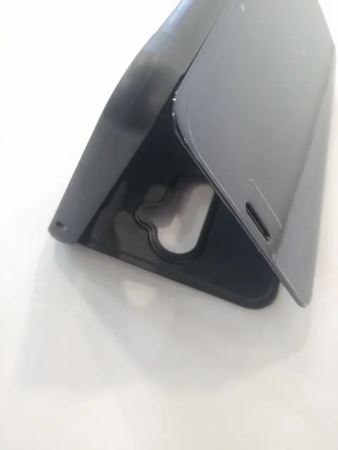 Серебряный чехол-книжка Huawei mate 20 liteс дизайном с зеркальной поверхностью,с подставкой