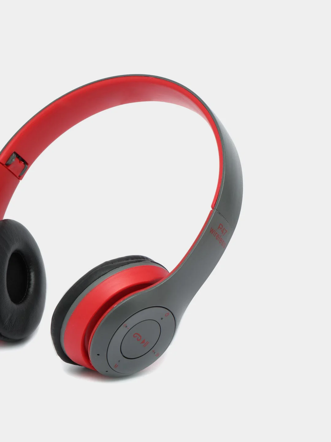 Вишнёвый беспроводные блютуз наушники P47 Wireless