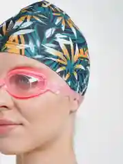 Розовый очки для плавания, в футляре, 5 цветов