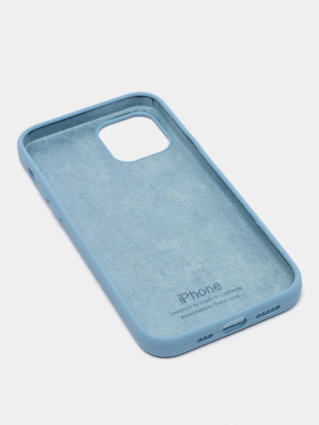 Голубой чехол силиконовый Silicone Case для iPhone 12, 12 Pro, 12 Pro Max, 12 Mini