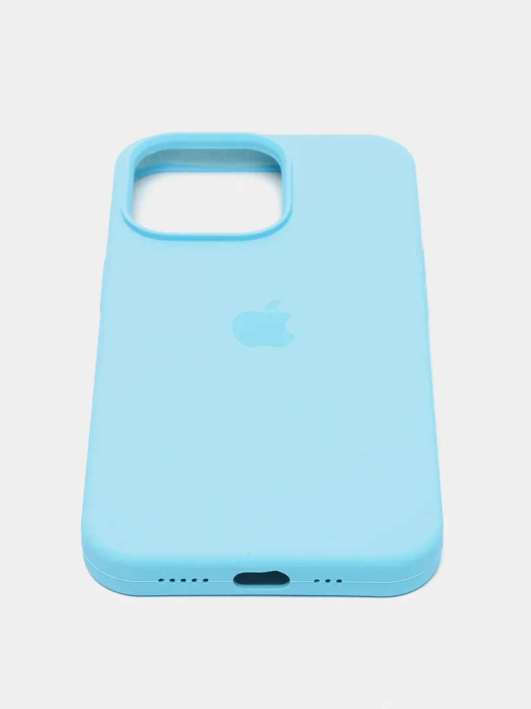 Голубой чехол Silicone Case ( Чехол силиконовый ) для iPhone 13 / 13 Pro / 13 Pro Max / 13 Mini